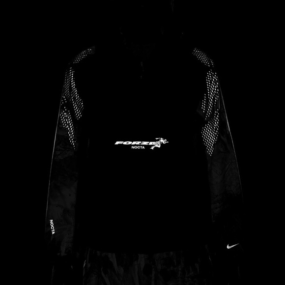 NOCTA Drake Forza Nike Running Jacket Black/Camo FJ3009-010 Men’s Size Small - Picture 10 of 16